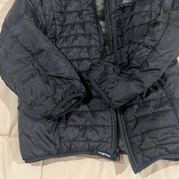 Eddie Bauer Boys Plush Reversible Hooded Jacket - Excellent Condition - Picture 9 of 9